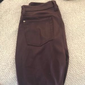 Purple snakeskin like slinky 7 jeans